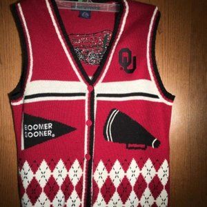 SWEATER VEST O U FOOTBALL LADIES SWEATER SIZE S